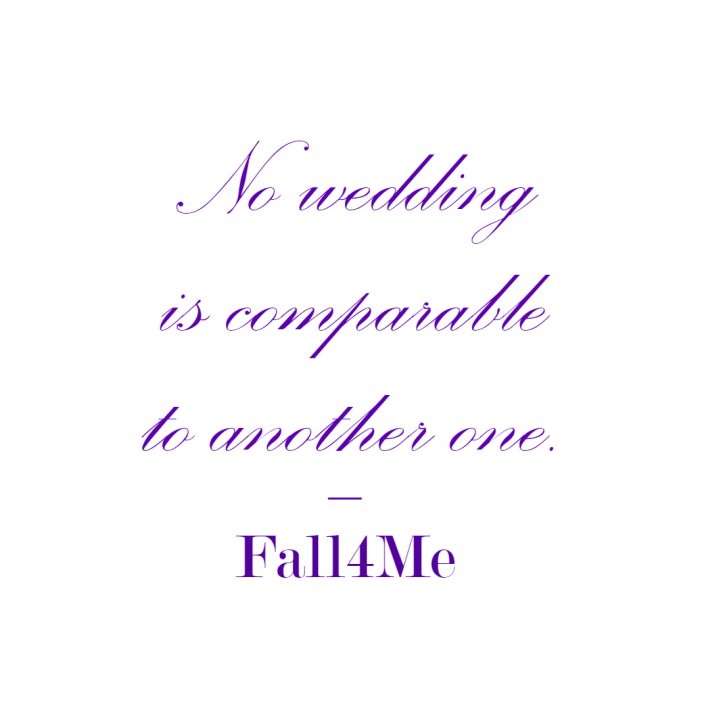 Fall4Me wedding rule 1