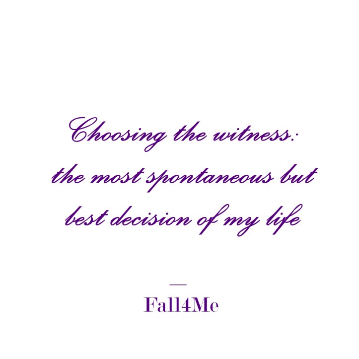 Fall4Me wedding rule about the witnesses