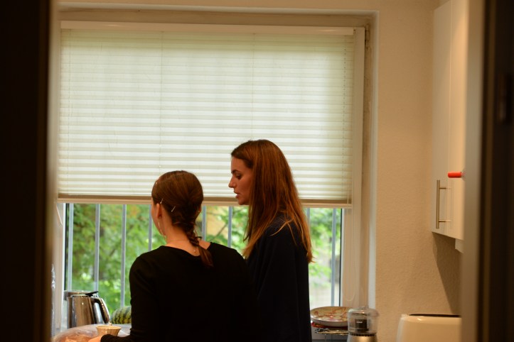 Bridesmaids taking care of the guests