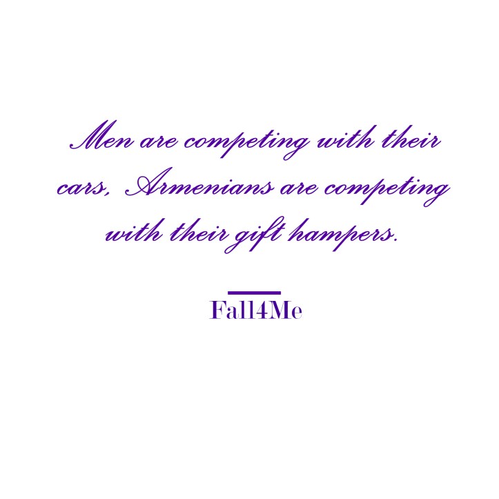 Fall4Me wedding rule concerning gift hampers