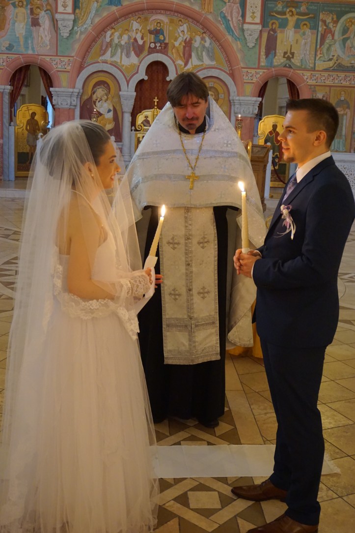 The marriage vow at church