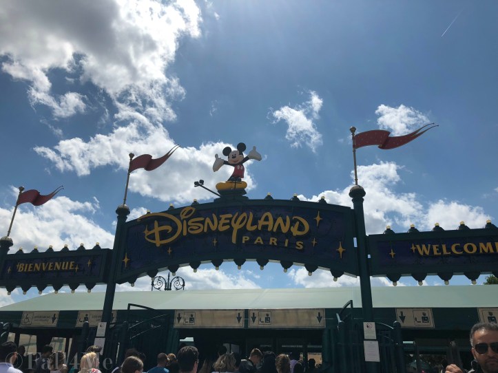 The entrance of Disneyland
