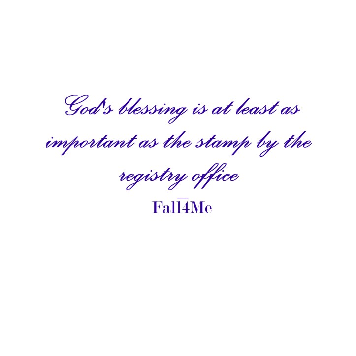 Fall4Me wedding rule about the church wedding