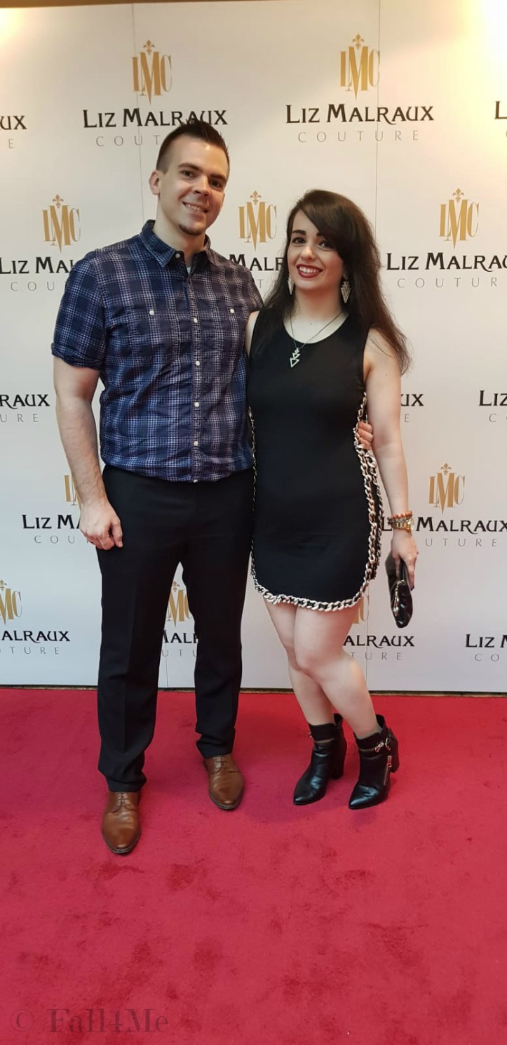 Fall4Me couple at the Liz Malraux fashion show