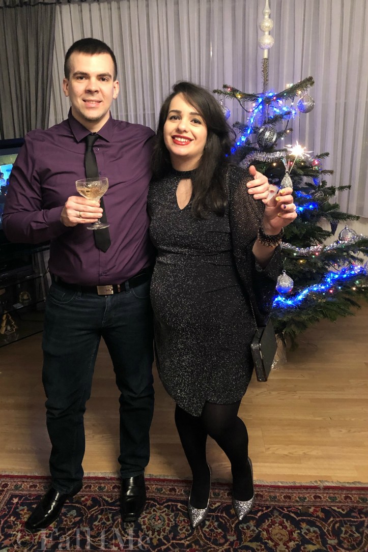 Black, glitter and purple for Sylvester