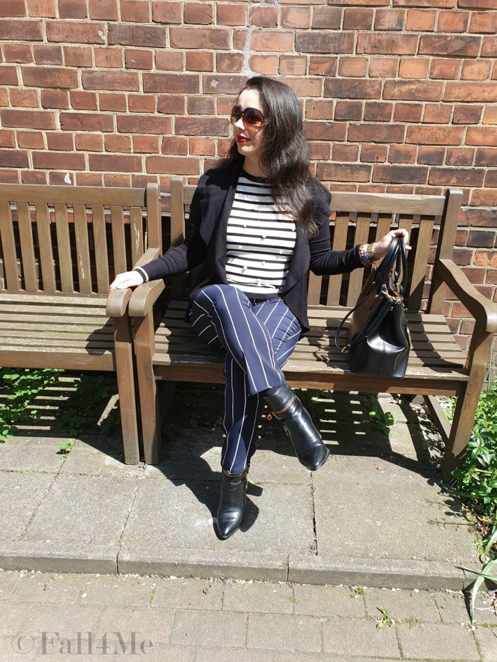 Stripes classy styled for a city chic