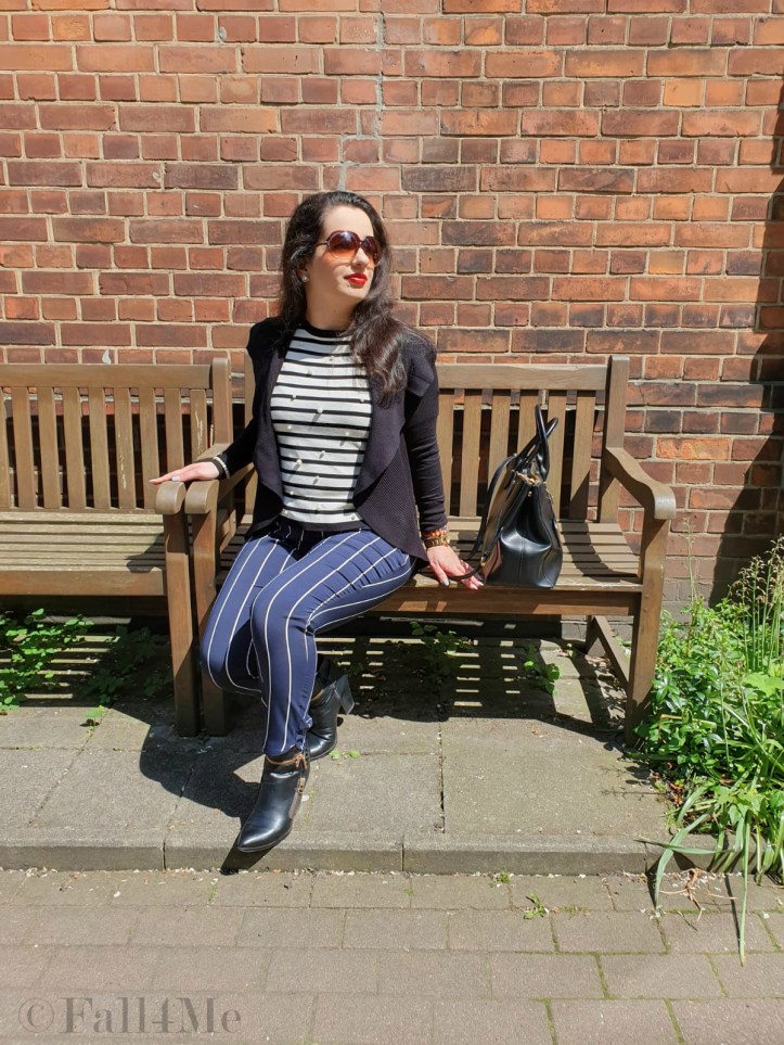 Stripes classy styled for a city chic