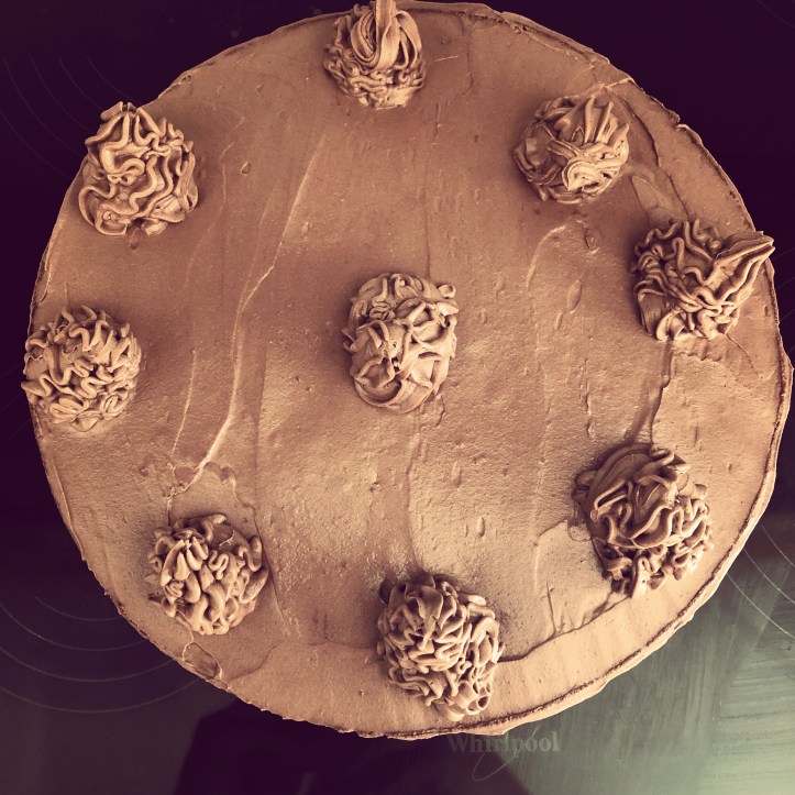 A men's chocolate cake.