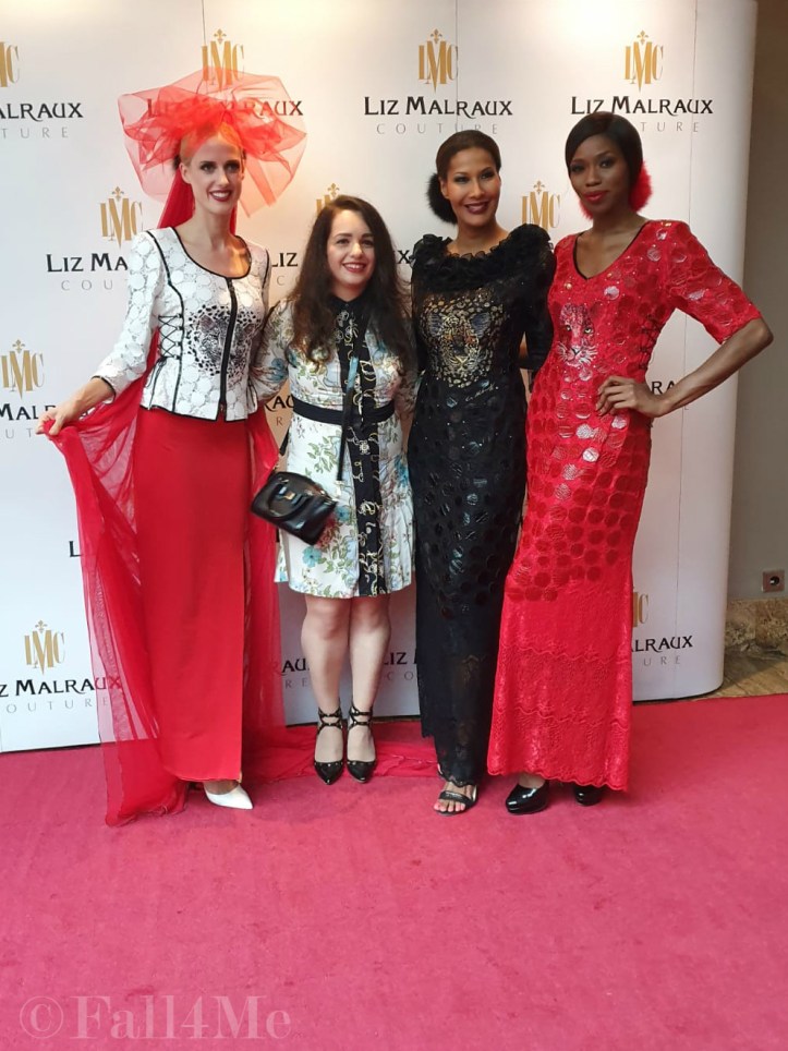 With the models after the show