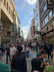 The shopping street Hohe Straße in Cologne