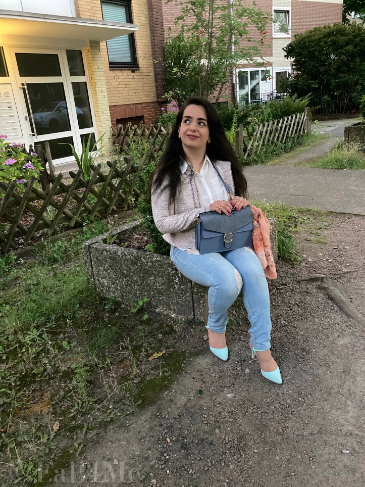 A city chic in pastel colors.