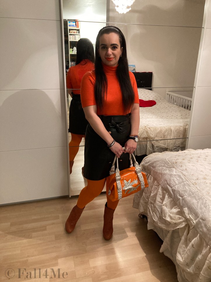 Orange the color of the year gets combined with black and/or white and the new make-up classic.