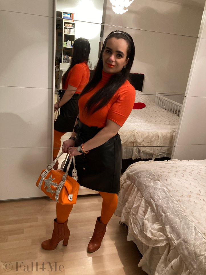 Orange the color of the year gets combined with black and/or white and the new make-up classic.