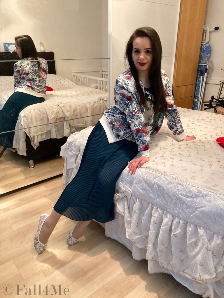 Time to blossom on white ground.