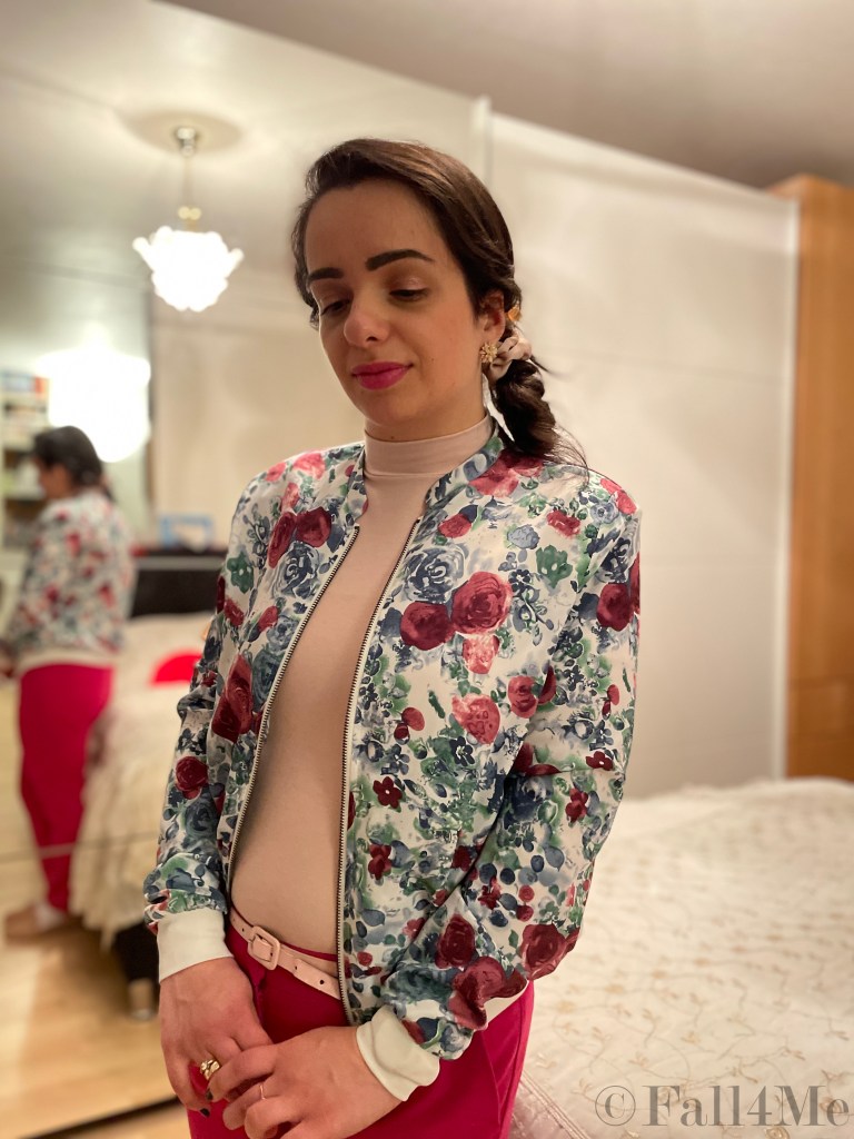 Pink combined in different shades and floral prints.