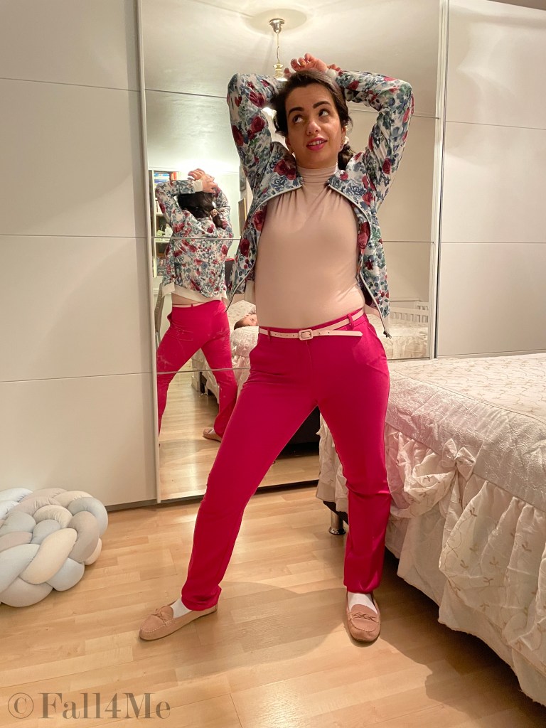 Pink combined in different shades and floral prints.