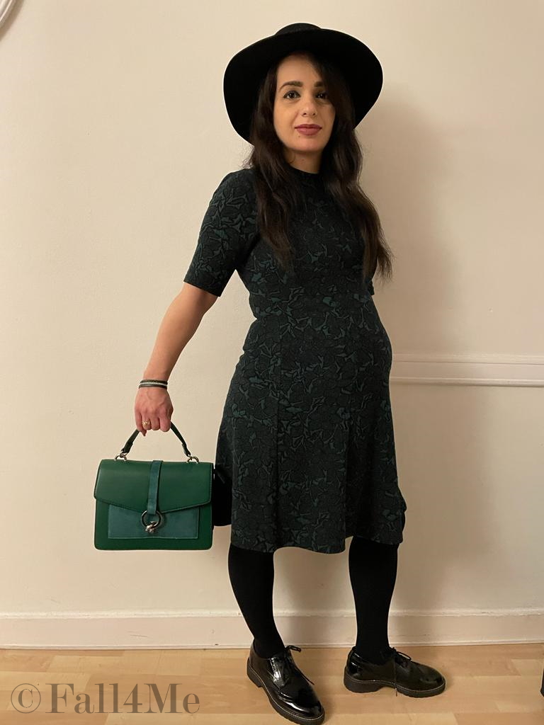 Scandi trend green with black in the background.