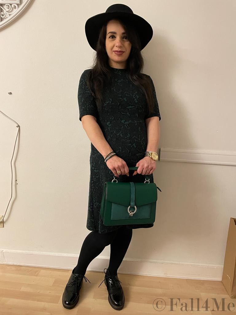 Scandi trend green with black in the background.