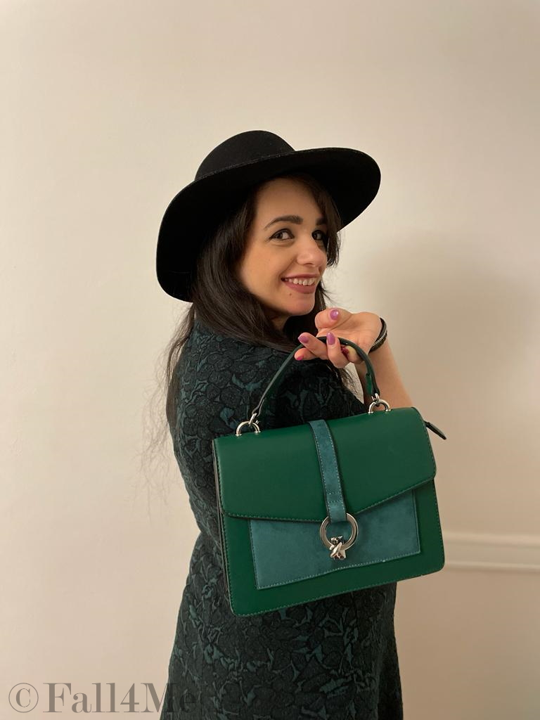 Scandi trend green with black in the background.