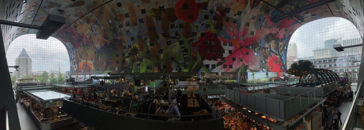 Inside the covered hall of Rotterdam.