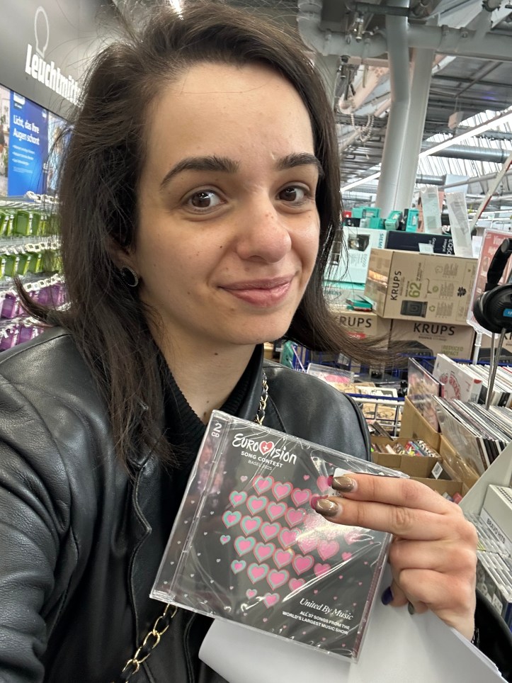 Holding the Eoruvision 2025 CD