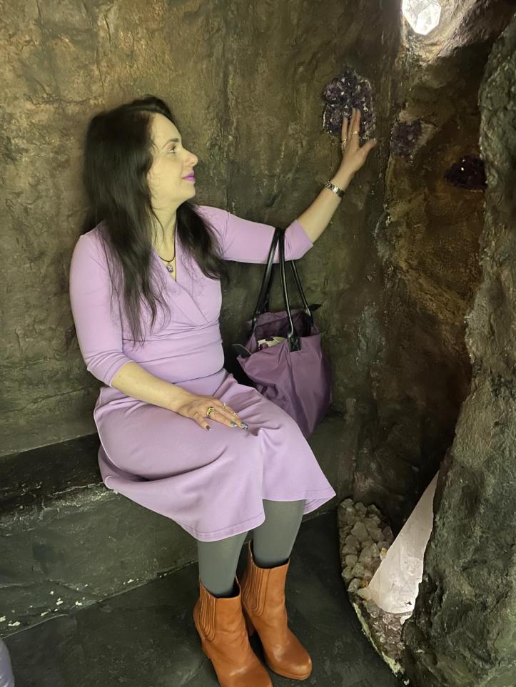 Colorful autumn in lilac.